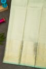 Kancheepuram Silk Mint Green Saree With Self Border