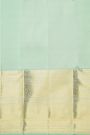 Kancheepuram Silk Mint Green Saree With Self Border
