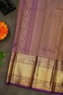 Kancheepuram Silk Mehendi Green Saree With Floral Paisley Buttis Body And Long Border