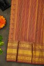 Kancheepuram Silk Wine Saree With Peacock Buttis Body