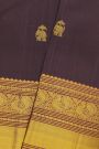 Kancheepuram Silk Wine Saree With Peacock Buttis Body