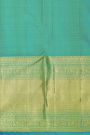 Kancheepuram Silk Green Saree With Florals And Leaves In Zari Body