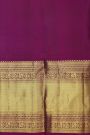 Kancheepuram Silk Bottle Green Saree With Florals And Leaves In Zari Body