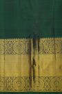 Kancheepuram Silk Peacock Green Saree With Florals And Buttis Body