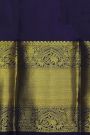 Kancheepuram Silk Royal Blue Saree With Florals And Buttis Body