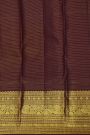 Kancheepuram Silk Mint Green Saree With Florals And Peacocks Border