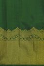 Kancheepuram Silk Orange Saree With Florals And Buttis Body
