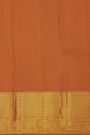 Kancheepuram Silk Rust Saree With Diamonds And Florals Border