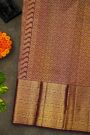 Kancheepuram Silk Wine Saree With Florals And Buttis Body And Self Border