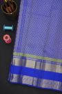 Kancheepuram Silk Purple Saree With Florals And Paisleys In Zari Body