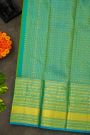 Kancheepuram Silk Lime Green Saree With Mango Paisley Buttis Body