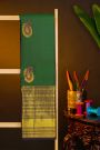 Kancheepuram Silk Bottle Green Saree With Florals And Paisleys In Zari Body