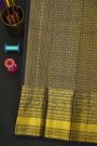 Kancheepuram Silk Bottle Green Saree With Florals And Paisleys In Zari Body