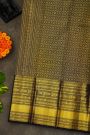 Kancheepuram Silk Bottle Green Saree With Florals And Paisley In Meena Buttis Body