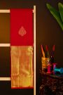 Kancheepuram Silk Red Saree With Florals And Buttis Body And Kaddi Border