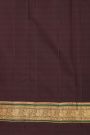 Kancheepuram Silk Brown Saree With Floral And Peacock Buttis Body
