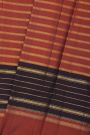 Kancheepuram Silk Rust Saree With Diamond Buttis Body