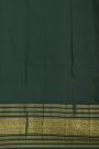 Kancheepuram Silk Grey Saree With Floral And Peacock Buttis Body