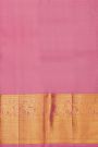 Kancheepuram Silk Rani Pink Saree With Florals And Buttis Body