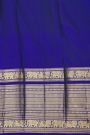 Kancheepuram Silk Leaf Green Saree With Zari Checks And Floral Buttis Body