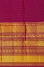 Kancheepuram Silk Rani Pink Saree With Zari Checks And Diamond Buttis Body