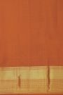 Kancheepuram Silk Rust Saree With Florals And Unicorn Buttis Body
