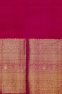 Kancheepuram Silk Rani Pink Saree With Florals And Buttis Body