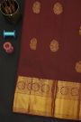 Kancheepuram Silk Maroon Saree With Florals And Buttis Body