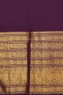 Kancheepuram Silk Purple Saree With Peacock And Yalli Body