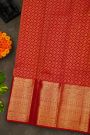 Kancheepuram Silk Red Saree With Florals And Buttis Body
