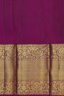 Kancheepuram Silk Bottle Green Saree With Florals And Buttis Body