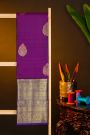 Kancheepuram Silk Purple Saree With Florals And Buttis Body