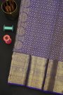 Kancheepuram Silk Purple Saree With Florals And Buttis Body