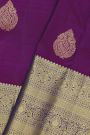Kancheepuram Silk Purple Saree With Florals And Buttis Body