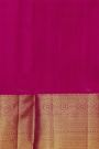 Kancheepuram Silk Red Saree With Florals And Zari Work Long Self Border