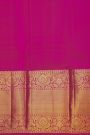 Kancheepuram Silk Reddish Pink Saree With Florals And Buttis Body