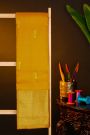 Kancheepuram Silk Mustard Yellow Saree With Peacocks And Zig Zag Kaddi Border
