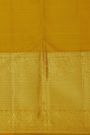 Kancheepuram Silk Mustard Yellow Saree With Peacocks And Zig Zag Kaddi Border