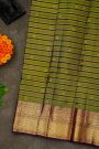 Kancheepuram Silk Dual Colour Saree With Florals And Peacock Buttis Body