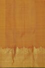 Kancheepuram Silk Orange Saree With Florals And Pallaki Motifs Border