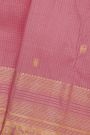 Kancheepuram Silk Onion Pink Saree With Yalis And Gandaberunda Buttis Body