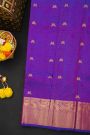Kancheepuram Silk Dual Colour Saree With Zari Checks Florals And Yalis Border