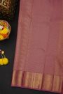 Kancheepuram Silk Magenta Saree With Gandaberunda Buttis Body