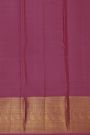 Kancheepuram Silk Magenta Saree With Gandaberunda Buttis Body
