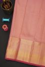 Kancheepuram Silk Baby Pink Saree With Florals And Buttis Body