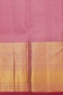 Kancheepuram Silk Baby Pink Saree With Florals And Buttis Body