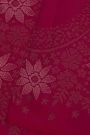 Kancheepuram Silk Rani Pink Saree With Florals And Leaves Body