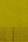 Kancheepuram Silk Leaf Green Saree With Paisley Buttis Body