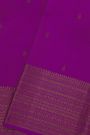 Kancheepuram Silk Purple Saree With Florals And Buttis Body