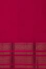 Kancheepuram Silk Dark Pink Saree With Floral And Peacock Buttis Body